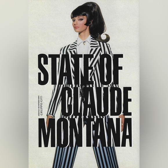 State of CLAUDE MONTANA crepe sleeveless black dress. Size 2-4 / Small (S) - Picture 5 of 6